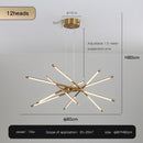 Ljojo LED Stick Shape Chandelier Pendant Light for Modern Home Decor