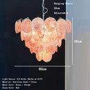 French Murano Glass Chandelier for Living Room, Dining Room by Ljojo - Elegant Indoor Lighting