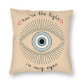 Evil Eye Black Art Cushion Cover Mystery Spirit Pillowcase by Ljojo