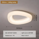 Cream Chandelier Ring Warm Ceiling Light Bedroom Living Room Modern Minimalist Home Decor Lighting Fixture by Ljojo