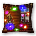 Christmas Santa LED Light Pillowcase for Home Decor, 45x45cm - Ljojo