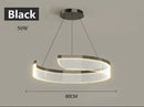Ljojo Minimalist Circular Chandelier Pendant Lamp for Minimalist Living and Dining Rooms