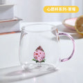 Ljojo 3D Cartoon Animal Glass Cup - Cute Single Layer Cup for Water, Coffee, Juice
