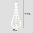 Nordic Luxury Art LED Ceiling Pendant Light Magic Bean Chandelier by Ljojo for Home Decor