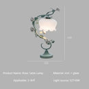LED Flower Glass Table Lamp for Bedroom Decor - Ljojo