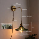 Ljojo LED Wall Lamps: Nordic Modern Design, Bedroom & Bathroom Lighting, Pull Chain Switch.