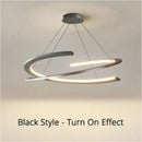 Modern Golden Ring Metal LED Ceiling Pendant Light | High-end Home Decor Living Room Ljojo