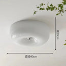 Ljojo Franch Cream Glass Ceiling Lamp DownLight Living Room Bedroom Glass Fixture