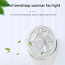 Ljojo 30W LED Fan Table Lamp 3-speed Night Light Travel Camping Rechargeable