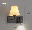 LED Bedside Reading Wall Lamp USB Nordic Bedroom Sconce Study Room Spotlight - Ljojo