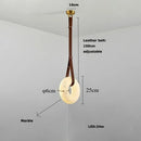 Ljojo Marble Leather LED Pendant Light for Bedroom & Living Room