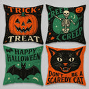 Halloween Creepy & Fun Pillows: Ljojo Pattern Cushion Cover for Sofa, Bedroom, Car