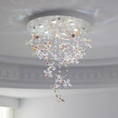 LED Butterfly Crystal Chandelier Light Fixture Modern Luxury Art Home Decor Ljojo