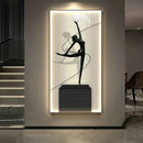 Ljojo Modern Abstract Figure Decorative LED Mural Lights for Corridor and Living Room