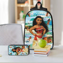 Ljojo Moana School Bag Set: Backpack, Lunch Box, Pencil Box for Students