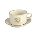 Ljojo Lily of The Valley Ceramic Coffee Cup Saucer Set Luxury Tea Mocha Milk Cup
