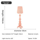 Italian Design LED Floor Lamp Creative Hollow Acrylic Standing Light by Ljojo