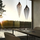 Black Metal Art LED Pendant Ceiling Lamp by Ljojo for Modern Living Room & Staircase