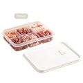 Ljojo 4/6-Grid Fridge Fresh-Keeping Box with Lid - Reusable Food Storage Container