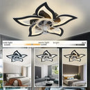 Ljojo Minimalist Bedroom Fan Lamp - Smart Silent Ceiling Fan for Living Room