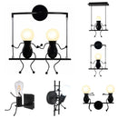 Ljojo Little Man Bedside Light: Modern LED Sconce for Children's Bedroom
