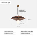 Japanese Retro Leaves Fabric Pendant Lamp for Home Decor by Ljojo