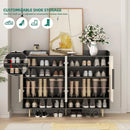 Ljojo™ 4-Door Shoe Storage Cabinet with Adjustable Shelves