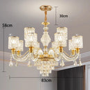 Ljojo Luxury Crystal Chandelier Pendant Light for Living & Dining Room