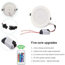 Ljojo 10W/15W Dimmable RGB LED Ceiling Downlight with IR Remote Control