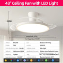 Ljojo 42/48in LED Ceiling Fan Light for Home Indoor Lighting Fixtures