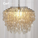 Nordic Modern Retro Shell Pendant Lamp for Living Room by Ljojo