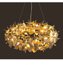 Nordic Firefly Crystal Chandelier: Golden Luster Bedroom Lighting - Ljojo