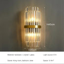 Ljojo LED Crystal Wall Lamps: Luxury Gold Wall Sconces for Home Art Decor & Bedside Lighting