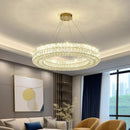 Ljojo Luxury Crystal Living Room Chandelier - Elegant Dining Room Pendant Lamp & Ceiling Light