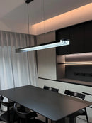 Nordic Linear Led Chandelier for Dining Room | Modern Strip Hanging Light by Ljojo