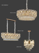 Ljojo Luxury Crystal Chandelier: High End Bedroom Living Room Pendant Light