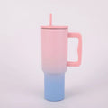 Ljojo 30oz Stainless Steel Tumbler with Handle, Lid, Straw - Leak Proof, Vacuum Insulated