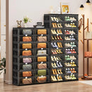 Ljojo™ 10-Tier Foldable Shoe Rack Organizer, Large Collapsible Storage Cabinet