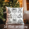 Christmas-themed Ljojo Pattern Cushion Covers for Home Decor - Perfect for Sofa, Bedroom, Car