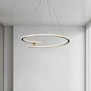 Nordic Simple Gold Ring LED Pendant Light for Living Room | Ljojo Chandelier Lighting