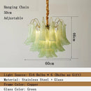 Murano Colorful Glass Petal Chandelier | Country Design LED Lighting by Ljojo