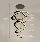 Modern Ring Led Crystal Pendant Lights for Living Room Kitchen Island by Ljojo