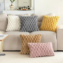 Ljojo Luxury Faux Fur Cozy Throw Pillow Cover for Sofa Couch