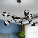 Ljojo LED Glass Chandelier for Modern Indoor Lighting Decor