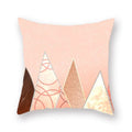 Geometric Marble Print Cushion Cover 45x45cm for Home Decor by Ljojo