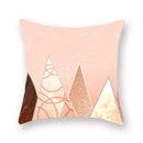 Geometric Marble Print Cushion Cover 45x45cm for Home Decor by Ljojo