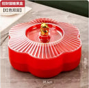 Ljojo Melon Seeds and Nuts Tray for Living Room Snacks and Dim Sum Organizing