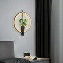 Aluminium Ring Wall Lamp 3000K White Black Sconce for Hotel Living Room Shop Bedroom