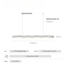 Ljojo Minimalist Long Strip Pendant Light for Full Spectrum Bar Lighting
