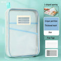 Ljojo™ Double-layer Mesh Zipper Stationery Organizer: Large Capacity School Office Supplies Bag